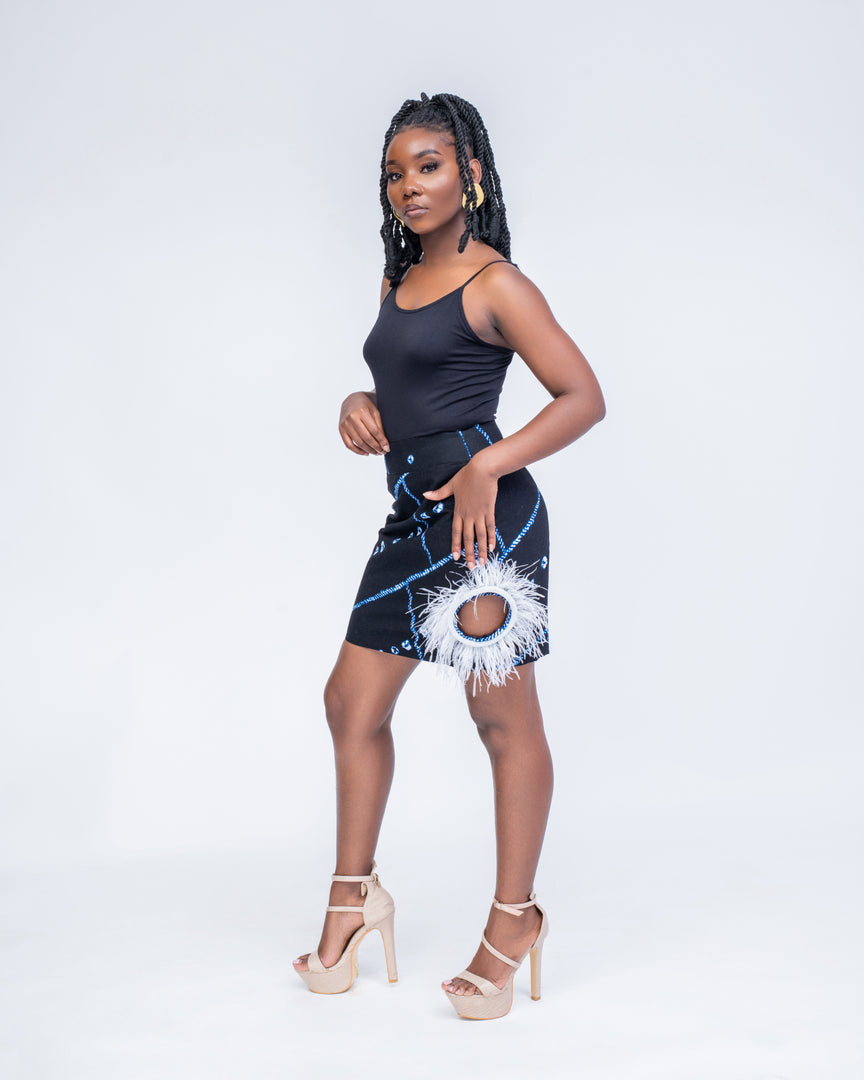 Itoro Ankara Mini Skirt