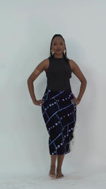 Load and play video in Gallery viewer, Itoro Ankara Midi Skirt
